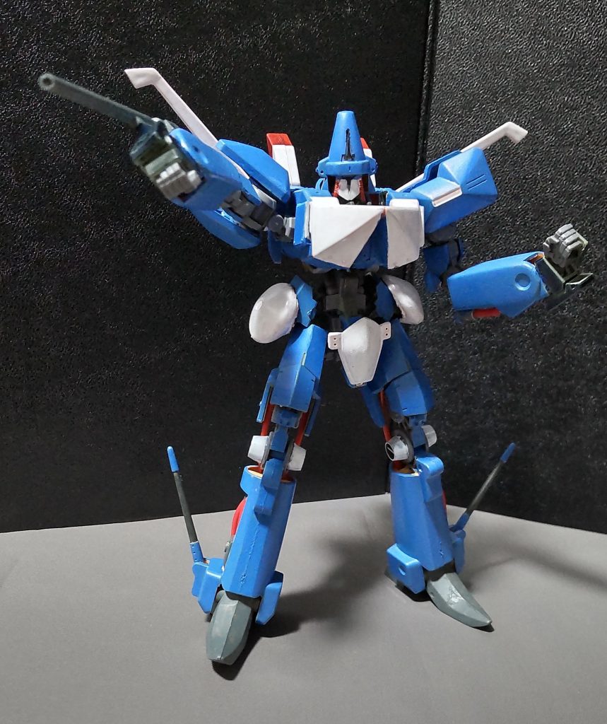 次回制作予定のエルガイムmk2の前哨戦として、作ってみましたが思った以上の出来になってしまったので、半端なモノは作れないな、とプレッシャーになったかも。