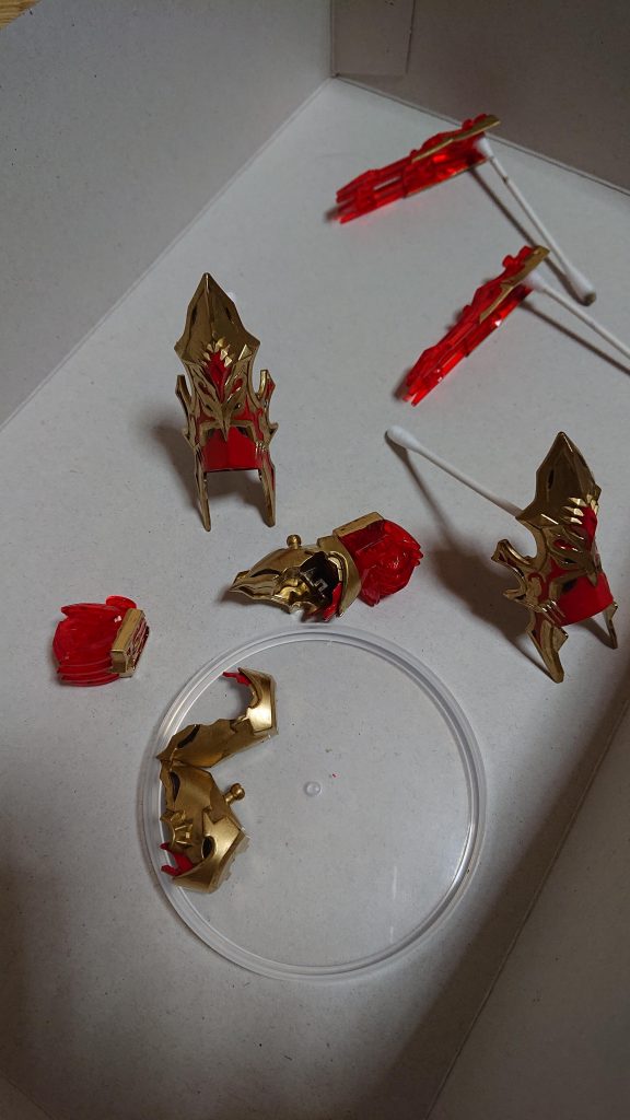 猪八戒シルエットの塗装、乾燥待ちです。