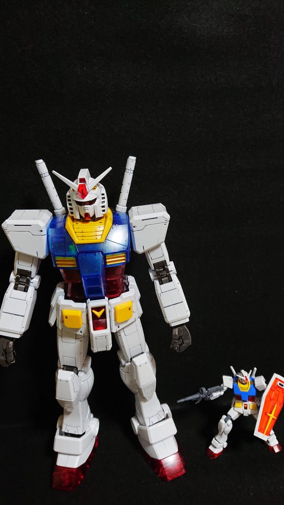 1/144EGガンダムと比較。