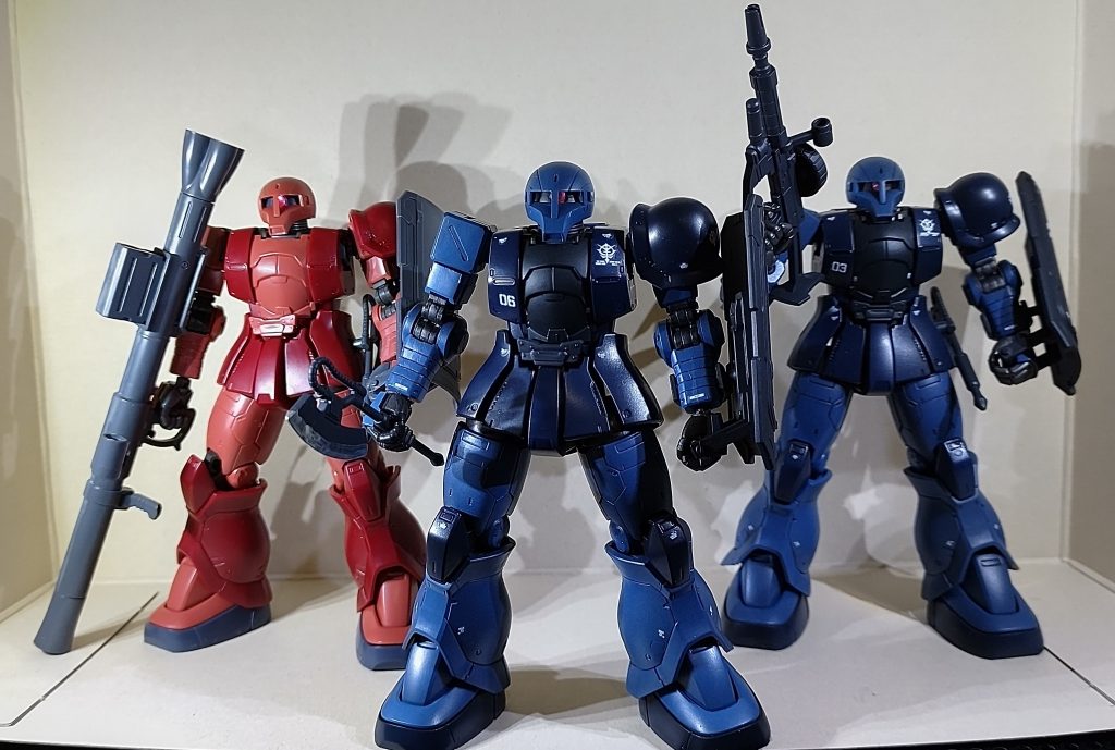 後はマッシュ機を作成したら黒い三連星の完成です！