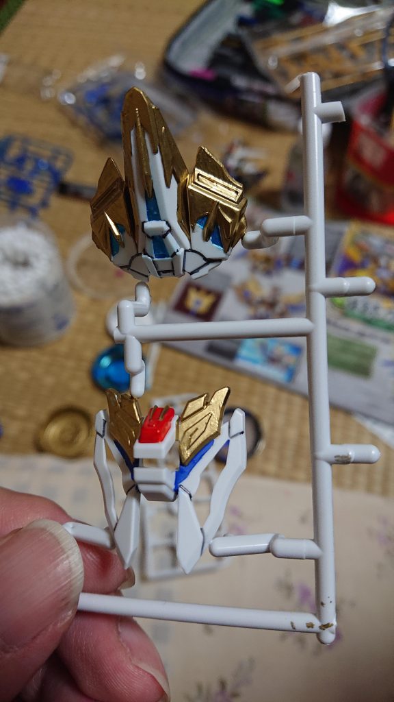 前後のスカートの塗装です。