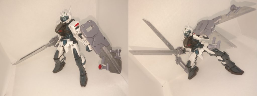 　シビリアンアストレイは作業用モビルスーツらしいので作業用っぽい装備を持たせてみました。お前もジャンクパーツにしてやろうか！