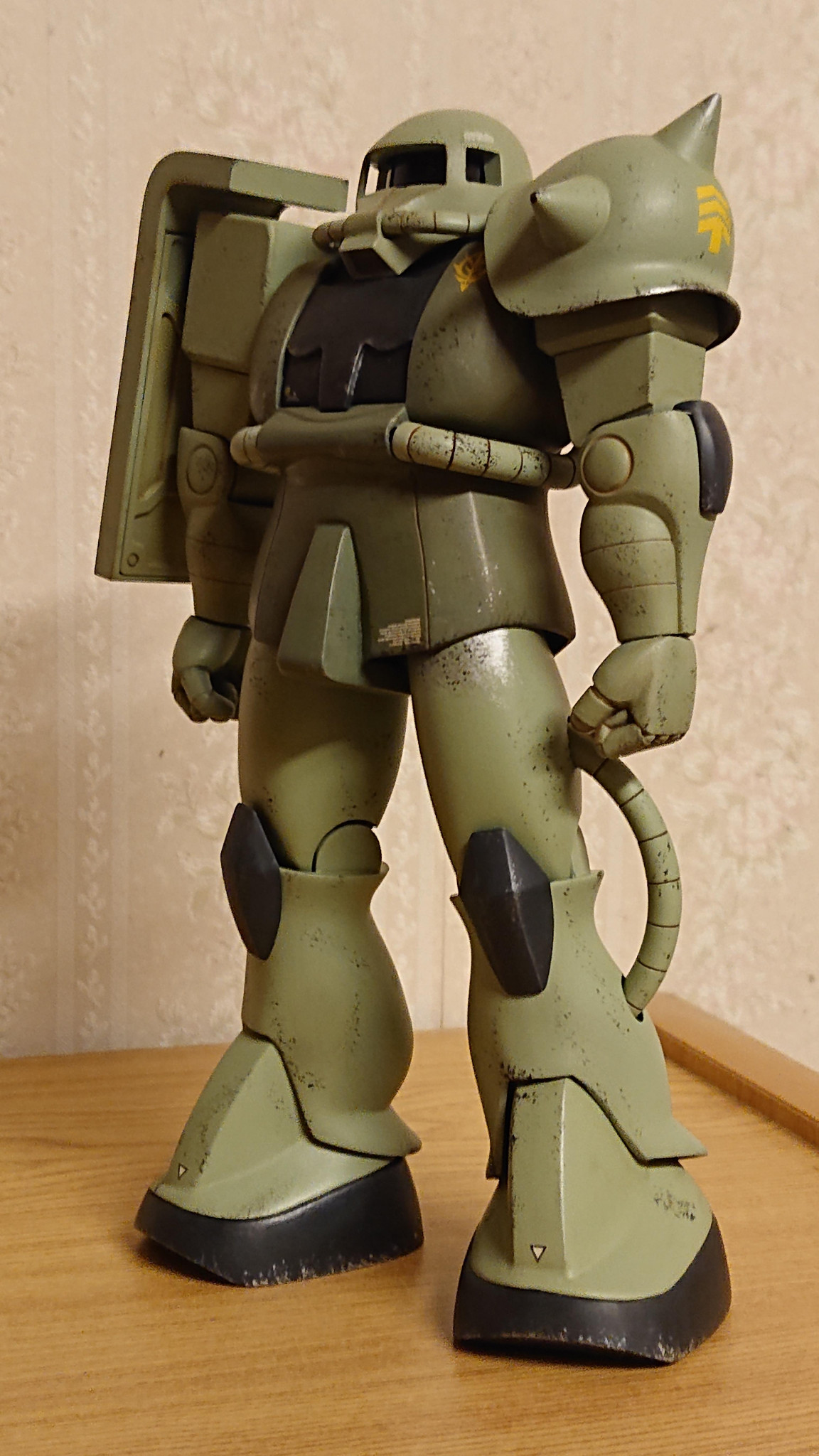 ガンプラ 完成品 旧キット 1/100量産型ザク 徹底改修 安彦ザク 第一話 