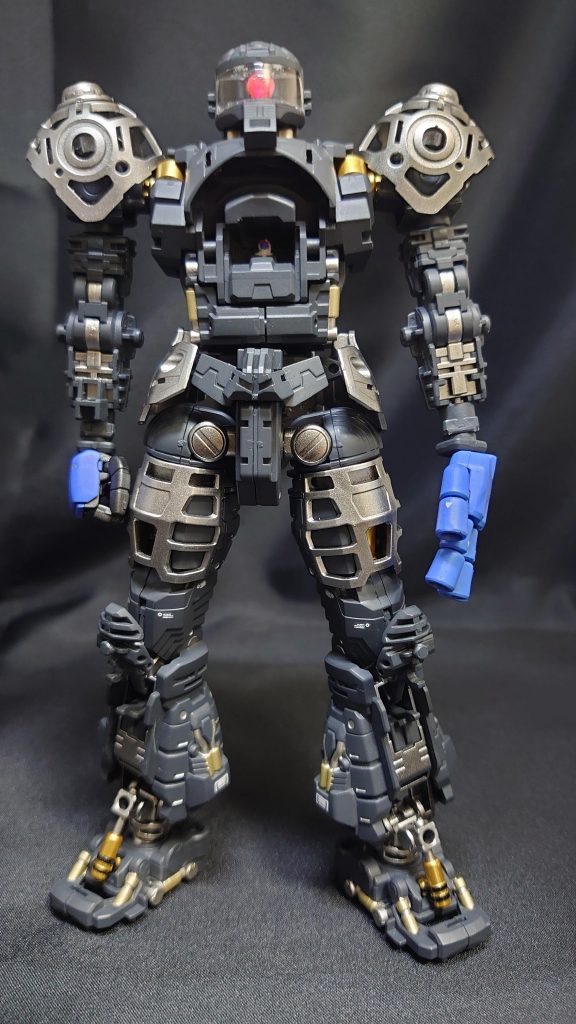 内部フレームはメカサフスーパーヘヴィー、一部シルバー、ゴールドで塗り分けました。