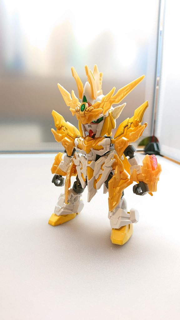 玉龍ユニコーンガンダム玉龍が術で人型に変身した姿悟空達が戦いでピンチになった時にこの姿になって共に戦う