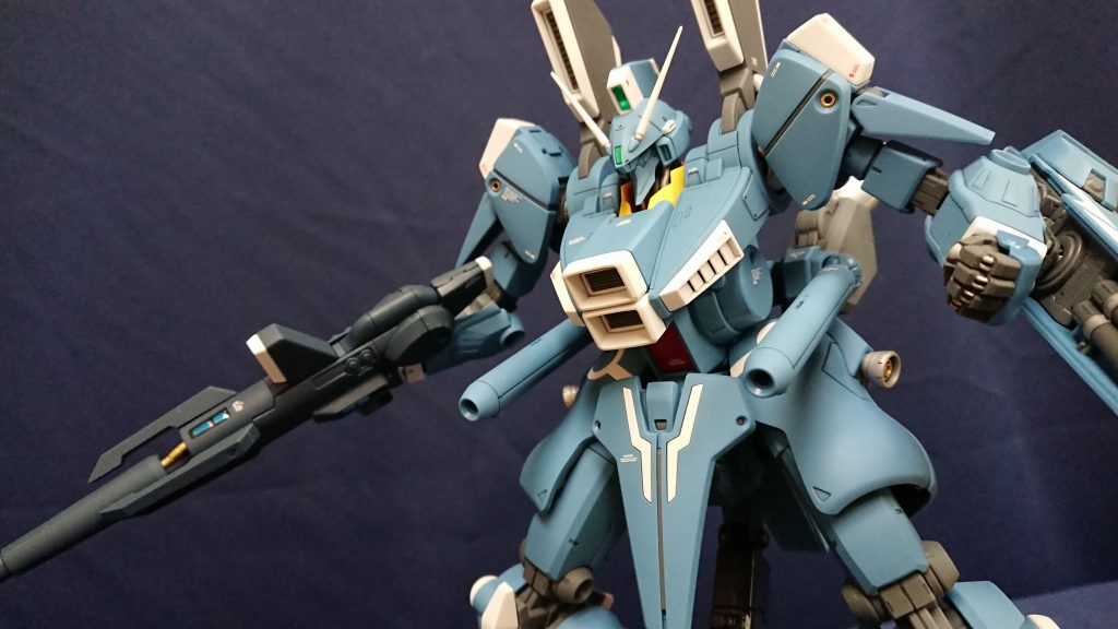 さっき出番なかったビームカノンで攻撃！実際、凄く使いにくそうな展開の仕方しますよね。ブースターごと動かすってなかなかないと思うw