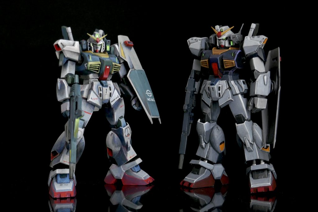 前作との比較、自分で言うのもなんですがおなじキットと思えないですね😅