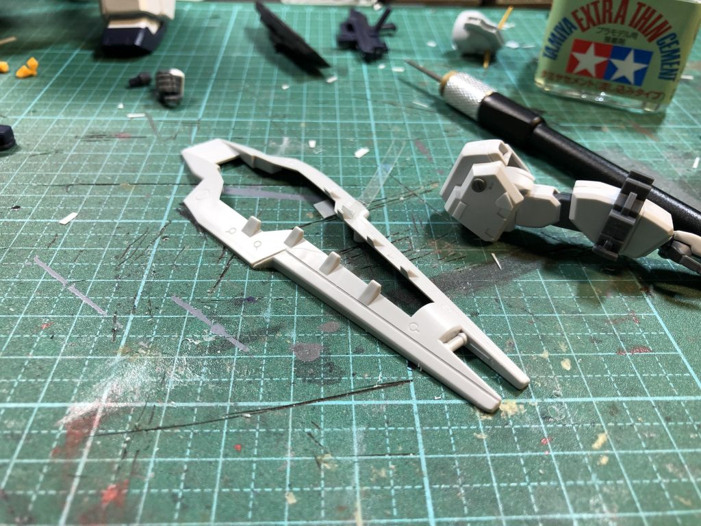 スジボリやディテールアップ等を重点的に