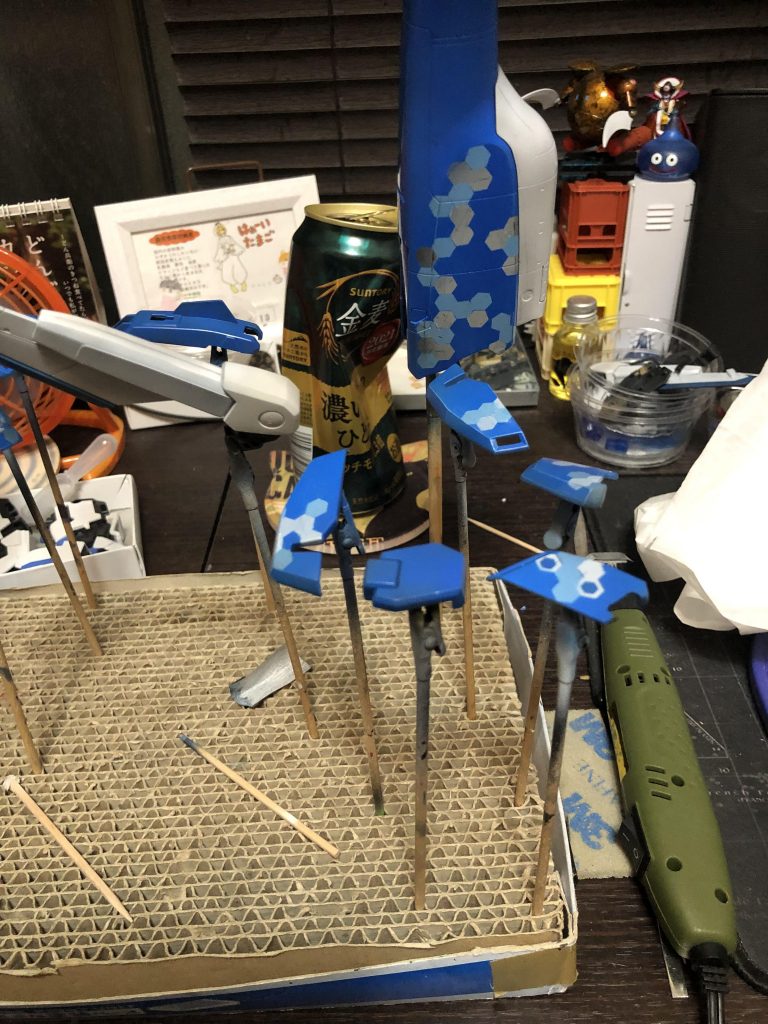 ヘックス迷彩で試行錯誤してます