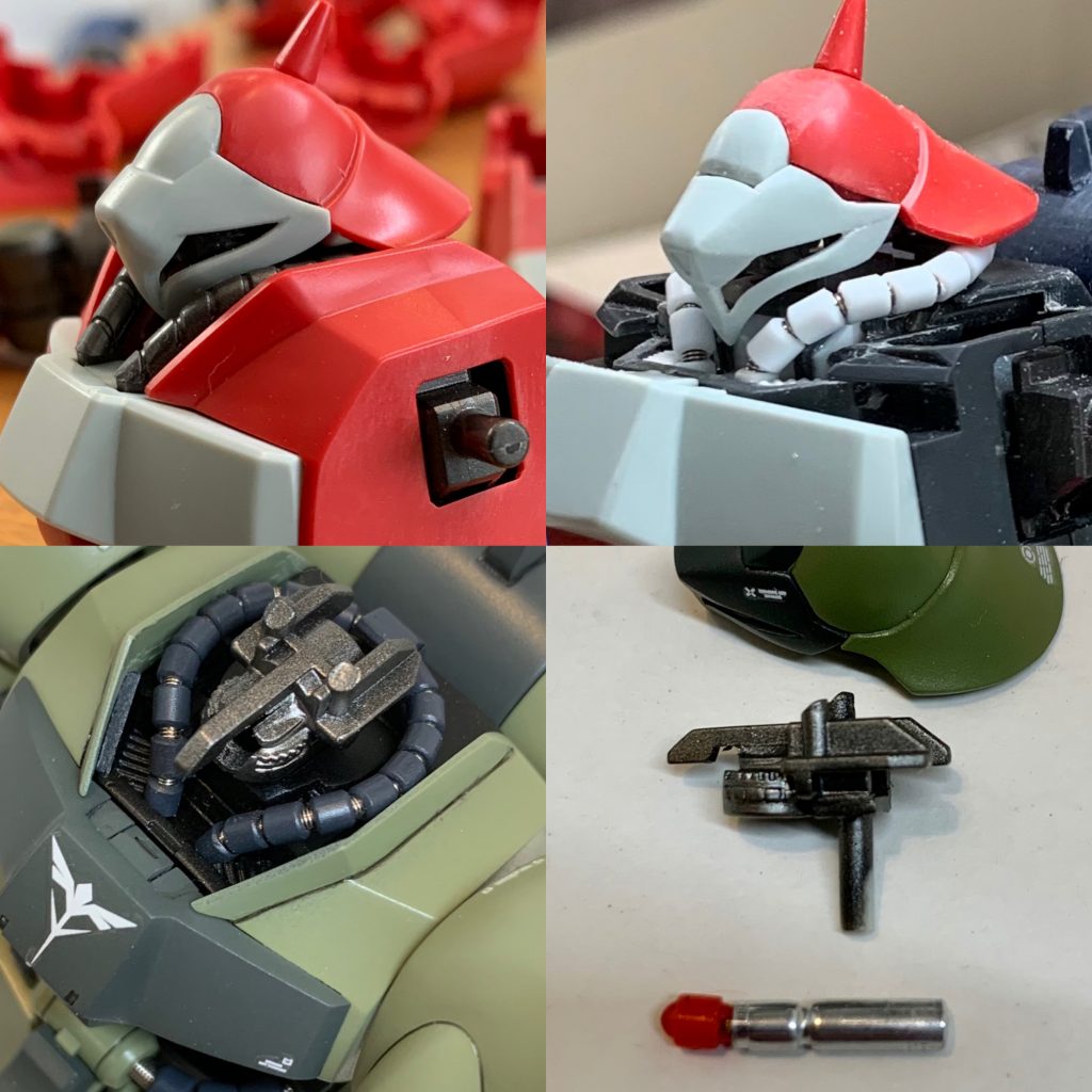 意外と頭部は形状の変更しています。