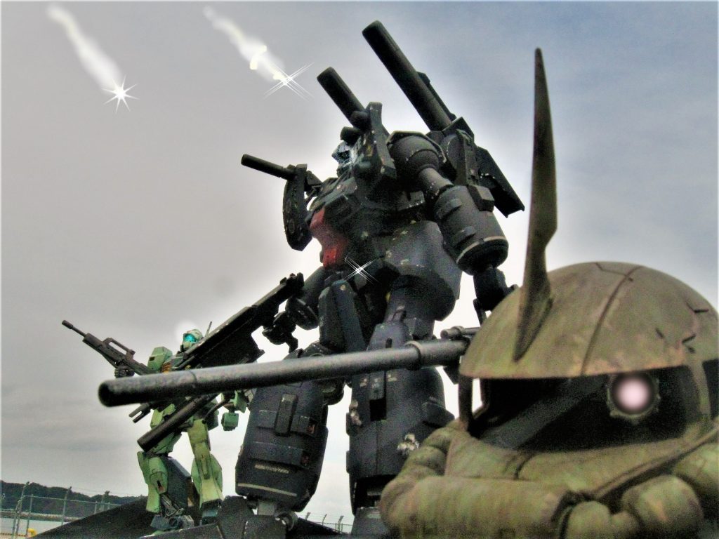 RE1/100 ガンキャノン・デティクターのボックスアートをお手軽?外ロケで撮影してきました(笑)–4枚目/制作者:gtarou