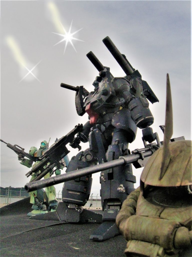 RE1/100 ガンキャノン・デティクターのボックスアートをお手軽?外ロケで撮影してきました(笑)–5枚目/制作者:gtarou