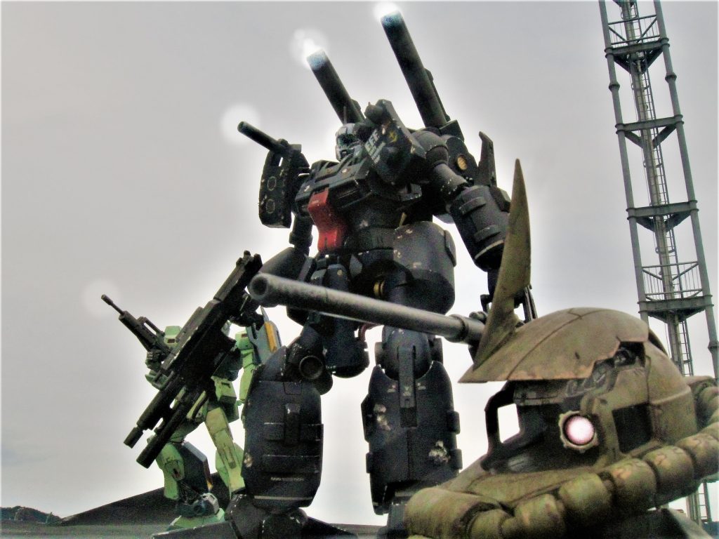 RE1/100 ガンキャノン・デティクターのボックスアートをお手軽?外ロケで撮影してきました(笑)–2枚目/制作者:gtarou