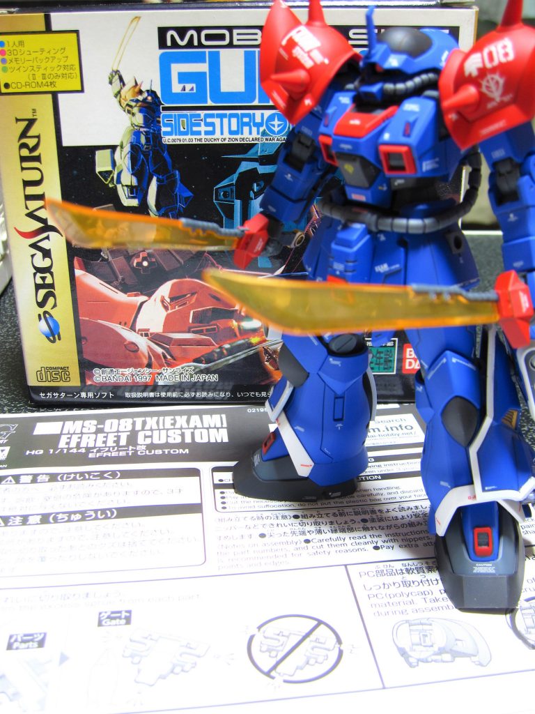 お宝としてしまっておきましたオリジナルのサターン版のゲームと並べてみて。これ見て更にモチベーションアップしました(笑)。