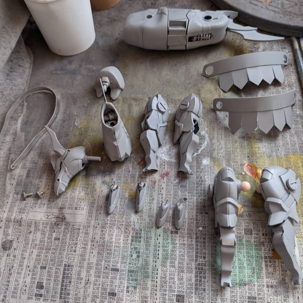 ということで馬のサフ完了🐎今回はパーツ点数も結構あったため、馬と本体は別で塗装しました🌈さー出来上がりはどうなったのか?(トップでチラッと見せてますが😅)今回のBGMは暴れん坊将軍オープニングテーマでご覧下さい🏇