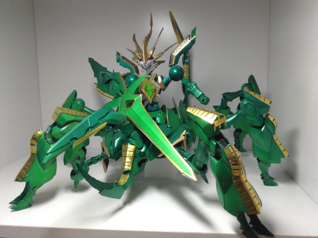 王者の威厳、大地の息吹！　緑の風で命を育めアルティメット・キングタウロス！緑のアルティメット。かわいいマジダチ。前々から作ってみたかったー！