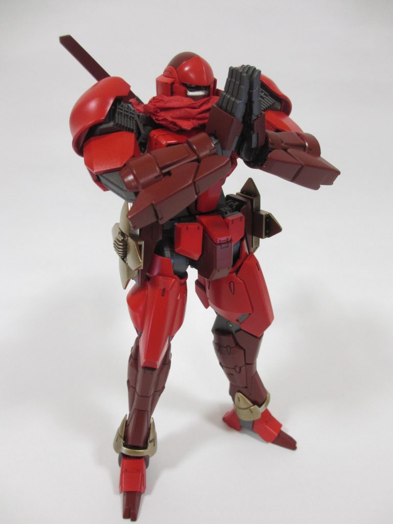 「ドーモ、イゼルカント=サンヴェイガンスレイヤーです」アイサツは決しておろそかにできないニンジャの礼儀だ手首の可動が良好なMGAGE-1はちょっとの改造でアイサツできるようになりました。