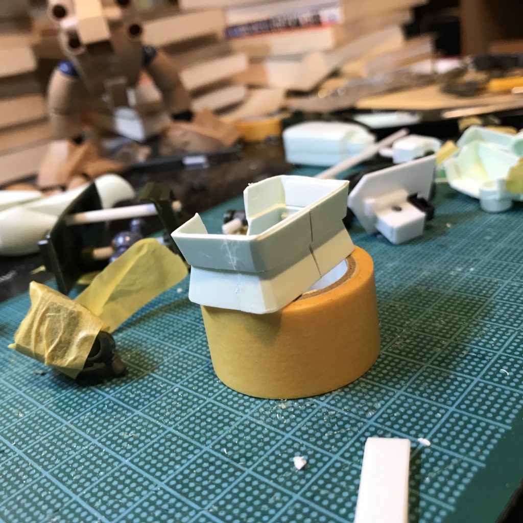 腹部は前後左右幅詰め．5mmずつくらいだったかな．