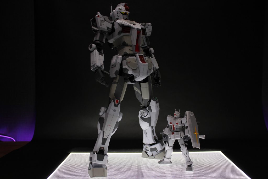 HG オリジンガンダム　ロールアウトカラーとのサイズ比較
