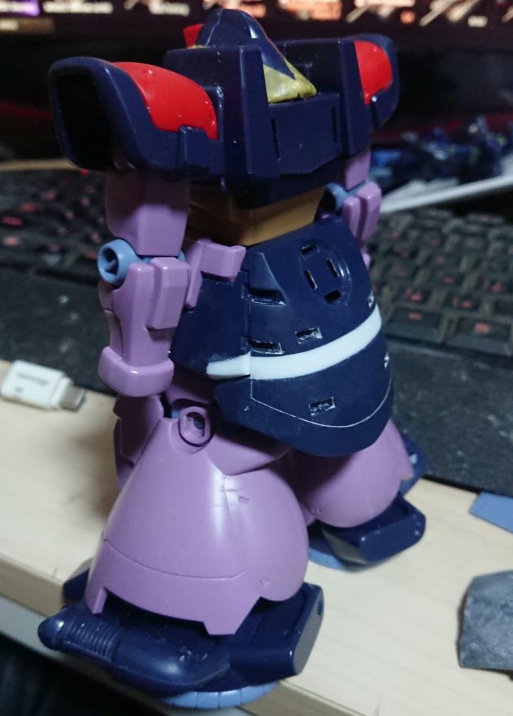 スカートの延長工程です