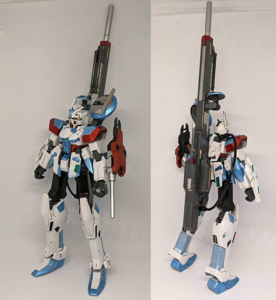 ケストレルを素体にHG ガンダムAGE-1の関節部などを組み込み、とりあえず動かせるようにした機体、細部のギミック再現やビームライフルのパテ埋めに挫折したのでオリジナル仕様として狙撃型に改造しました。