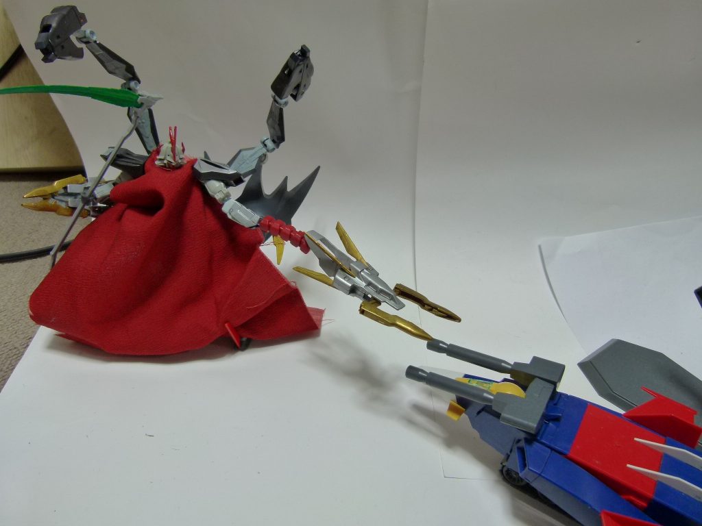 スガ・アキラさんのＧボンバー（Ｇファイターで代替）と。･･･このあとこれ改造してＧボンバーを作る自分･･･情熱があったなぁ。「Ｇマスター」もいつかね。