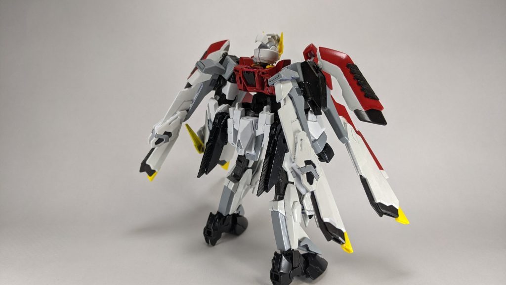 後ろ。塗装（筆塗り）はだいぶ失敗しています。