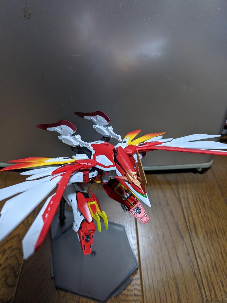 フェニックスモード!!脚部にマーズフォーユニットの腕アーマーを拝借。