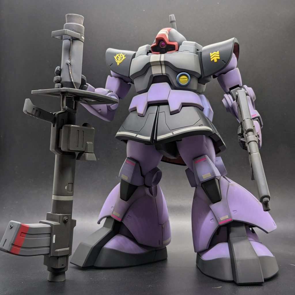 ラケーテン・バズ少しだけディティールアップしてます。後、カラーリングもニコイチ状態を再現する為、色分けを施しております。