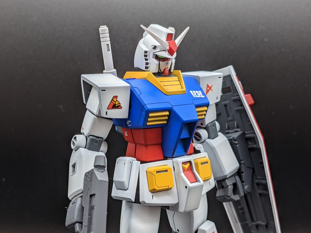 Pgu　ガンダムを参考に少しスジボリ