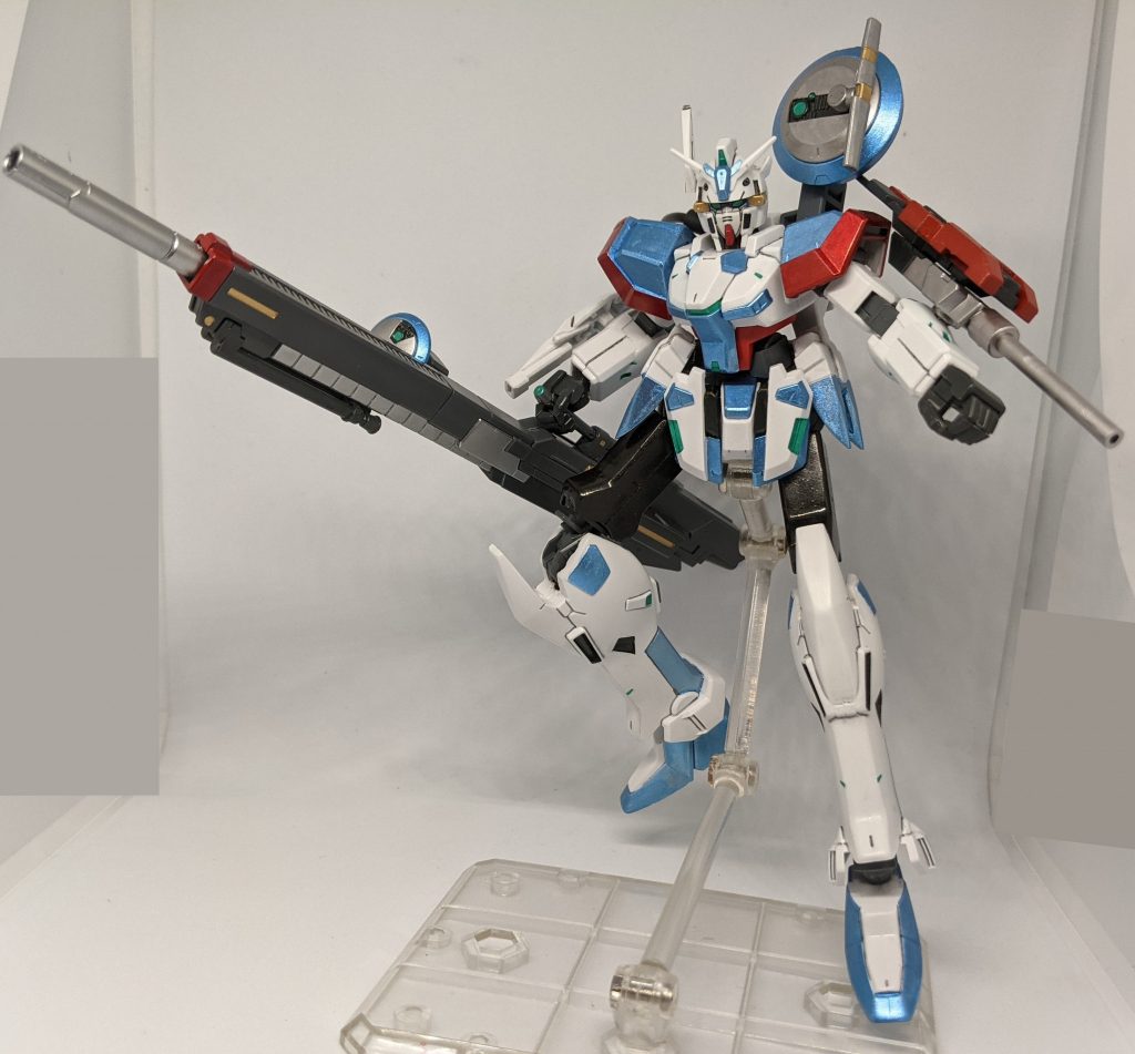 以上、ガンダム[ケストレル]（スナイプ）でした。この手の改造はLMのドートレス以来の大改造でしたが、あれに比べれば加工しやすく作りやすかったです。次回はこれと似た太陽炉搭載MSを改造して製作しようと思います。