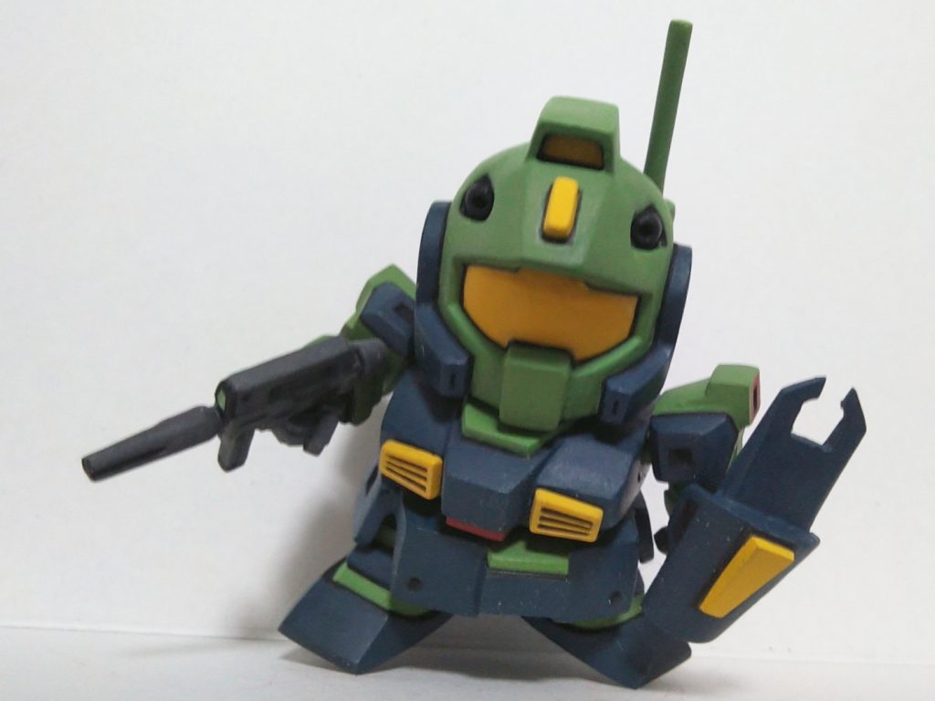 足はムシャカゲガンダムから。塗装は全て水性塗料筆塗りです。