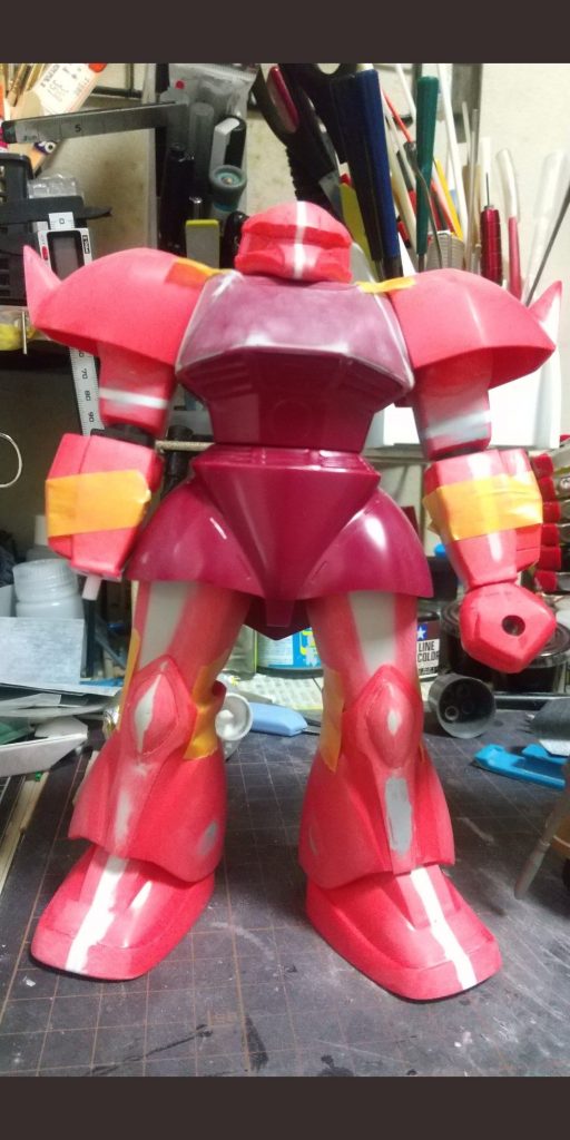 サフ前萌え首、股関節、足首の間接は1.5ミリアルミ線にて