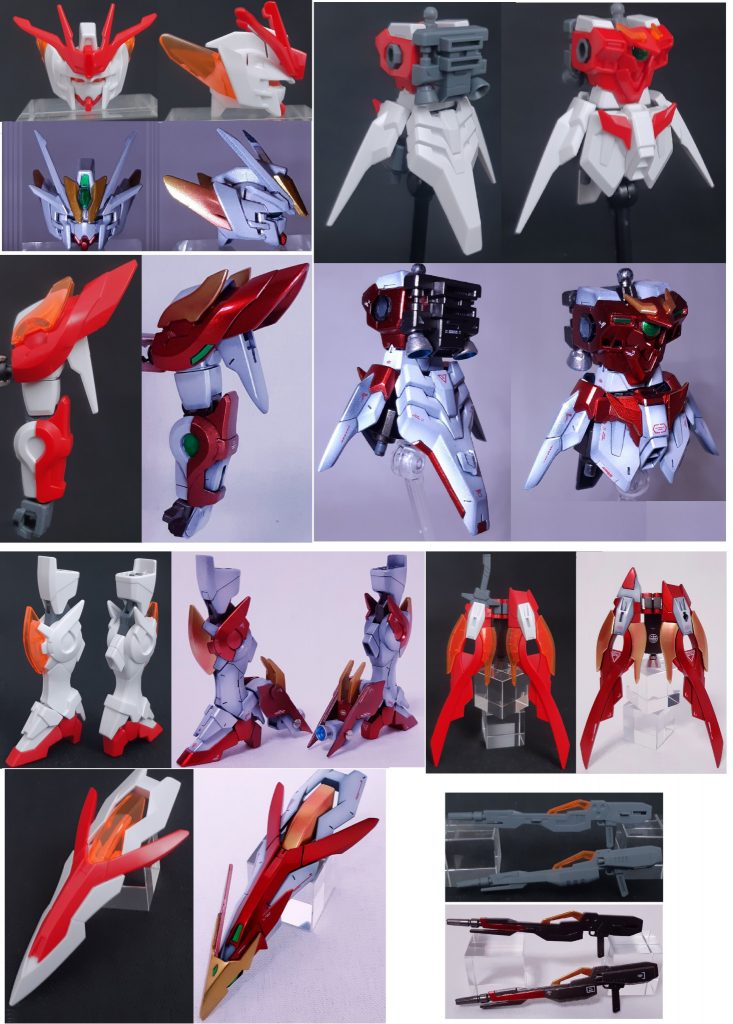 足、盾、カレトヴルッフにはフルスクラッチした新規パーツを取り付けてあります。盾の頭以外は取り外し可能色んな所を鋭利化してから先だけわずかに丸めましたサイドスカートと腕サイドアーマーは形状変更スジ彫りは全体にちょこちょこと。一部は自分がよくやる◤形状にスジ彫りして立体感を出してます