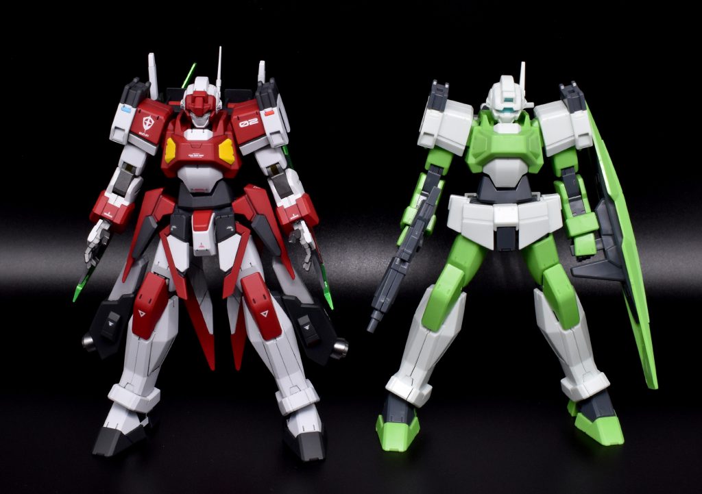 パチ組と比較。ちょっと強そうにし過ぎたかもです。