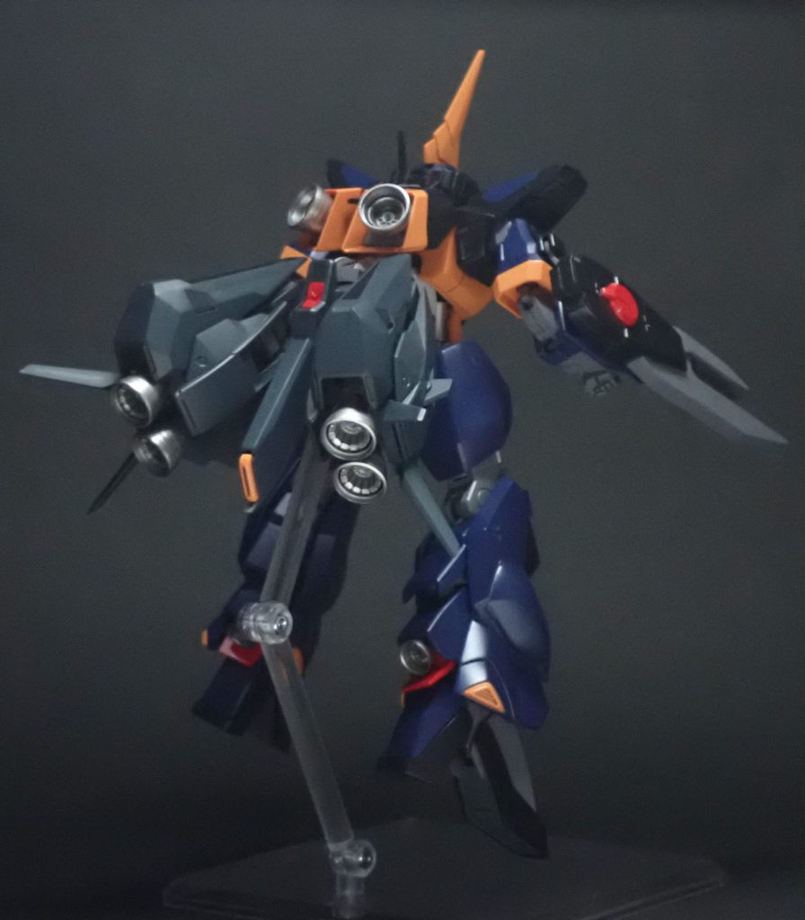 カラーブルー　インディーブルー＋レッド（クレオス）ブラック　ウイノーブラック＋ネイビーブルー（クレオス）レッド　モンザレッド（クレオス）オレンジ　キアライエロー＋ハーマンレッド（クレオス）ブースターユニット　ネイビーブルー（クレオス）関節等グレー　No.37 グレーバイオレット（クレオス）