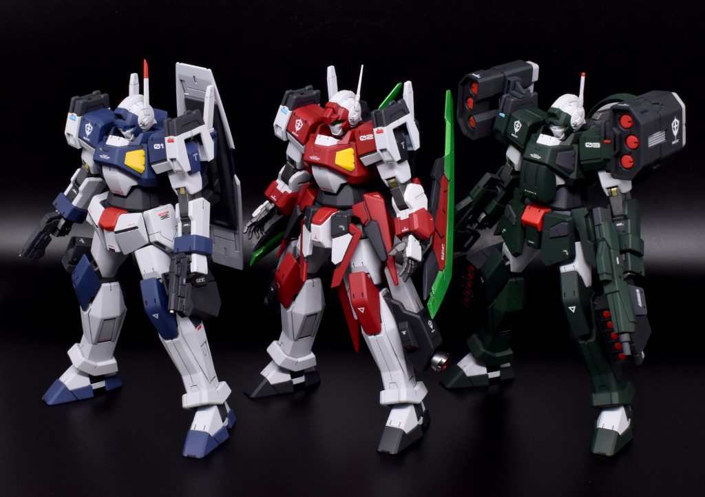 1号機、2号機、3号機で比較。個性が出せたと思います!