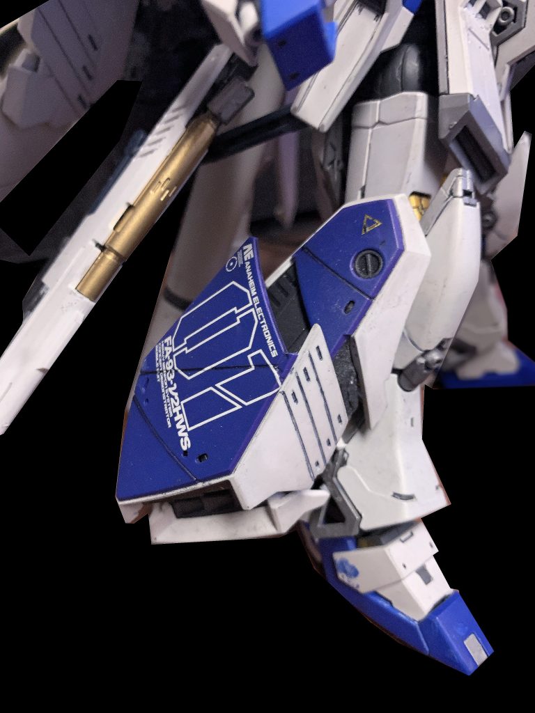 1/100MG用HWSは大きいけど迫力が出る。パカっと開くし。詳細は前回投稿参照