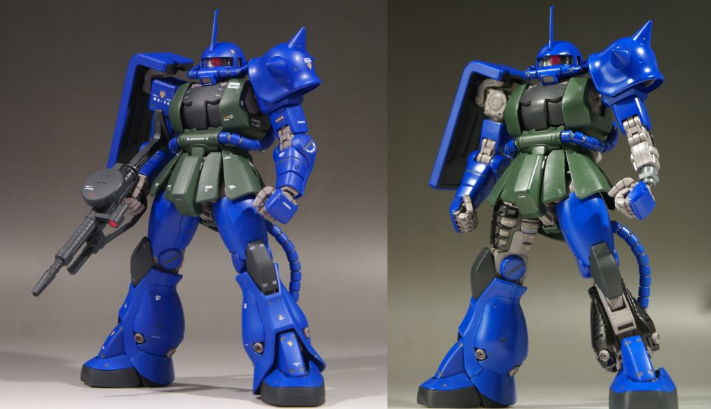 一部装甲を外した状態と比較。