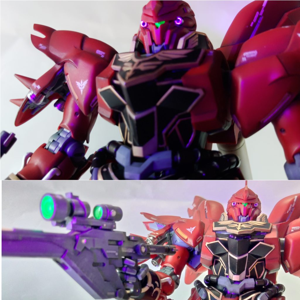 センサー類はUVライト照射でビコーンできるようにしました。子供たちに大ウケ。