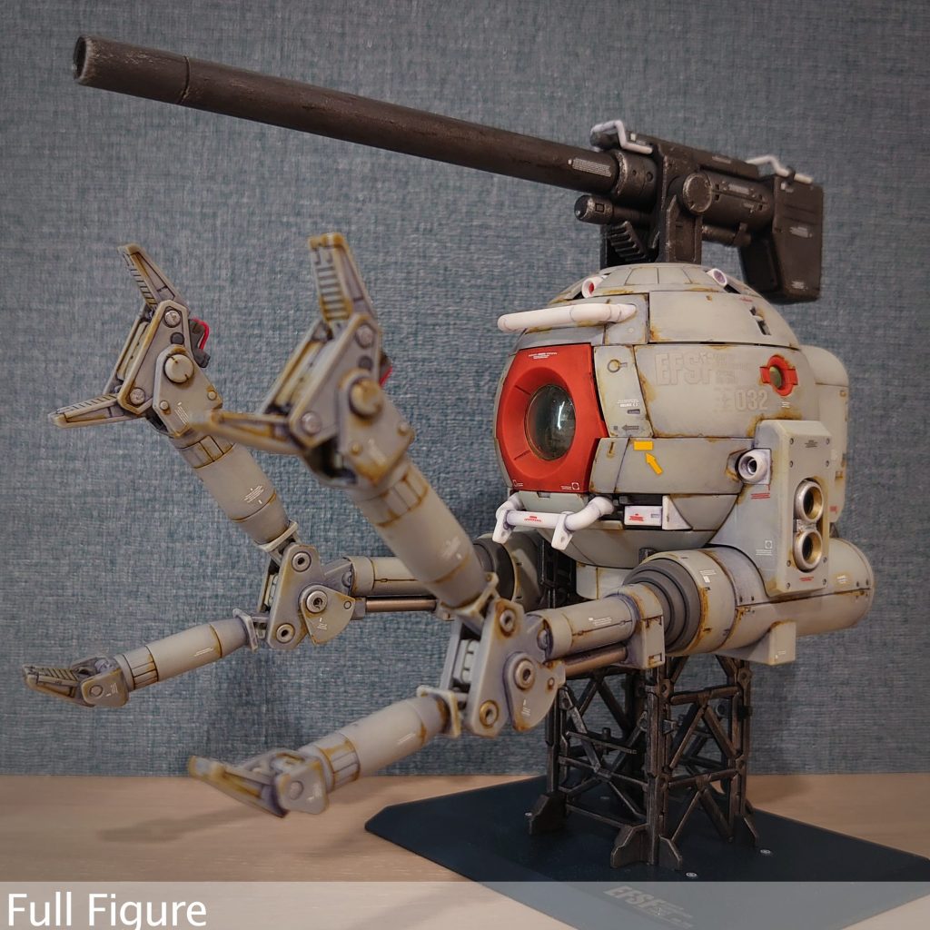 宇宙用の期待なので錆表現とかは迷いつつ、見栄えが良さそうなくらいにウェザリングはガンダムマーカー・リアルタッチマーカーでやっています