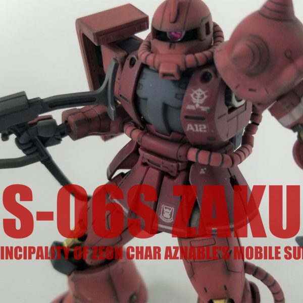 シャア専用ザクⅡ　ウェザリング塗装　ガンダムオリジン　