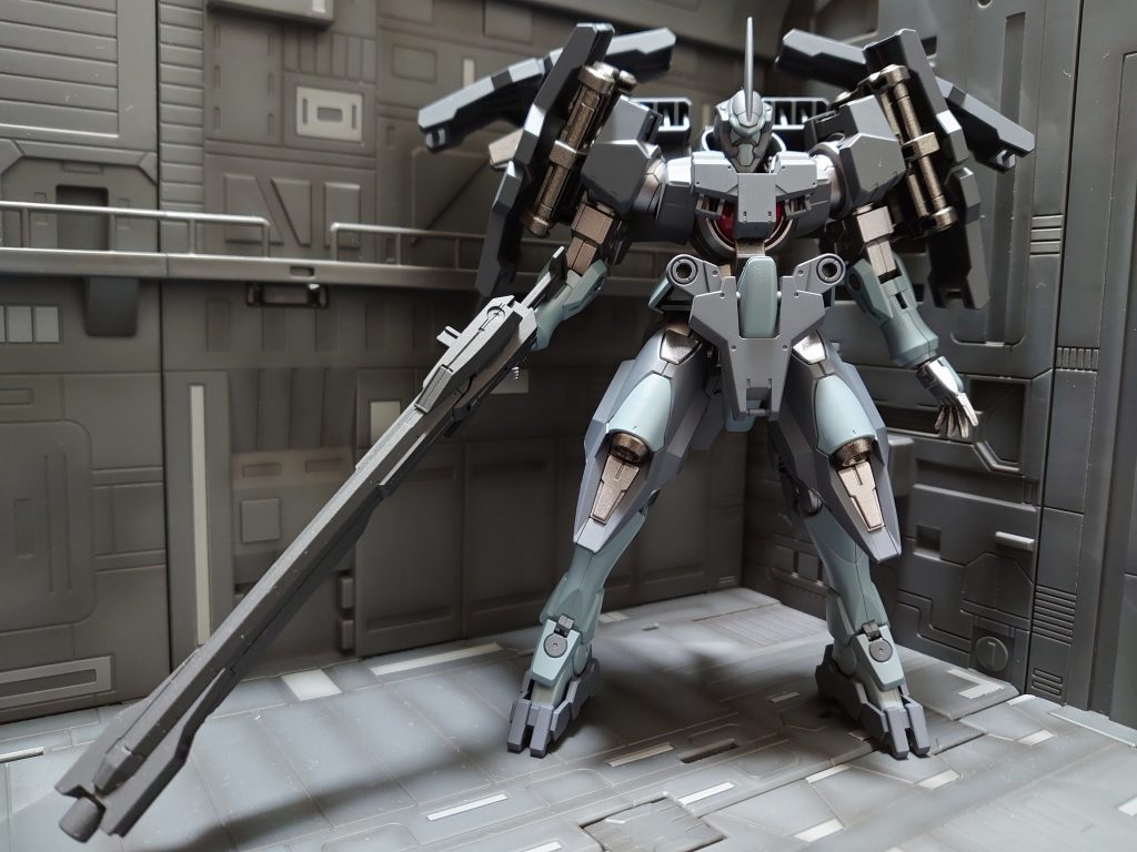 ◆4枚羽:シールド×4枚に増設◆GNロングライフル:『HGBF 1/144 ジンクスIV TYPE.GBF』より