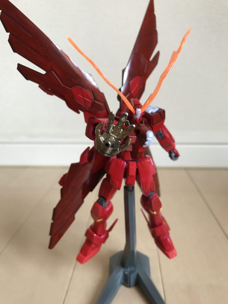 GXハンドサテライトキャノンの3分の2の威力があるビームを発生させる。ビームの性質はSEEDのサイクロプスに近いビームソード、ビームガトリングなどの使い方もできる