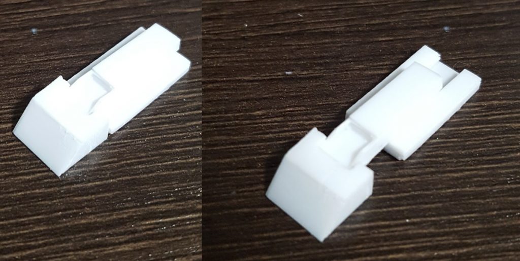 左のナックルガード。右と作り方が違います。ぶっちゃけると同じのを作るのが下手くそなのであえて別の形にしました