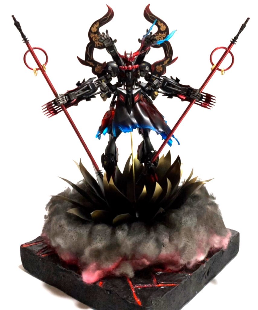 台座は地獄の溶岩に蓮を作りました。