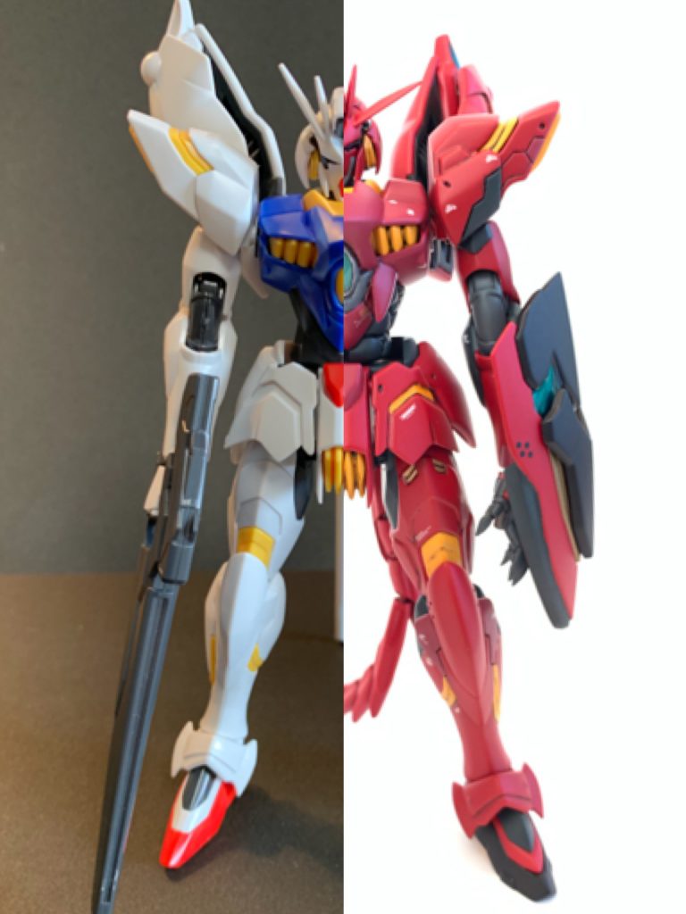 画質が荒いですが、元キットとの比較カッコよく強そうなレギルスに近づけれたと思っています最後までご覧いただきありがとうございました！Twitterでもガンプラ等製作画像などをアップしております交流やアドバイスなどして頂けたら嬉しいですもしよろしければそちらも宜しくお願い致します