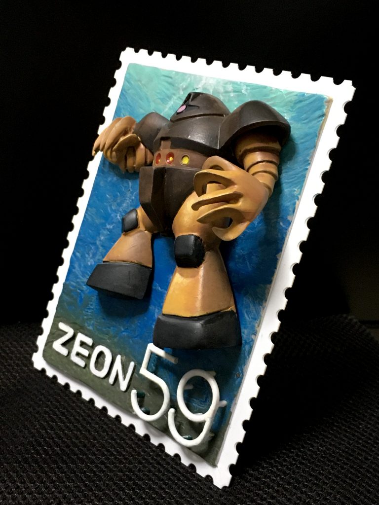 キットを切ったり貼ったりして半立体に改造しました。