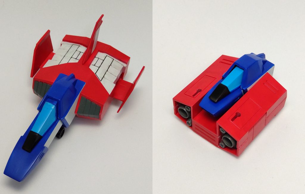 コアファイターは塗り分け等の為に、側面の処理だけ段落ちモールドで逃げました(笑)これの後ハメ加工を出来るだけの技量はまだ持ち合わせてません(笑)