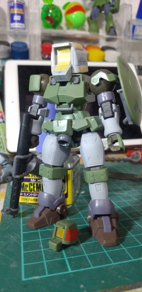 短縮したのは二の腕、太もも、脛の三カ所のみです。関節の構造が良く、調整いらずなのは凄く良かったです(語彙力) 頭はフルスクラッチなので、ちょっとガタガタなのは見逃してください(;^_^A